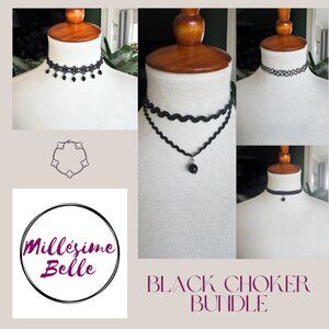 Black Choker Bundle of 6